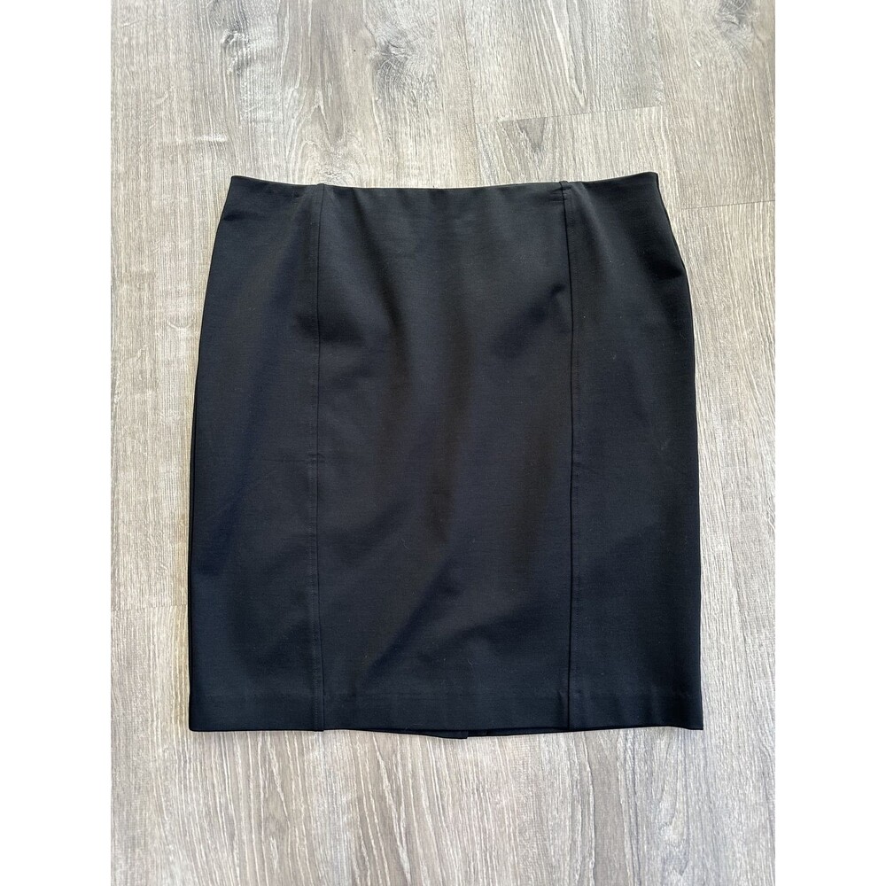 Lane Bryant Womens Black Ponte Skirt Plus Size 16